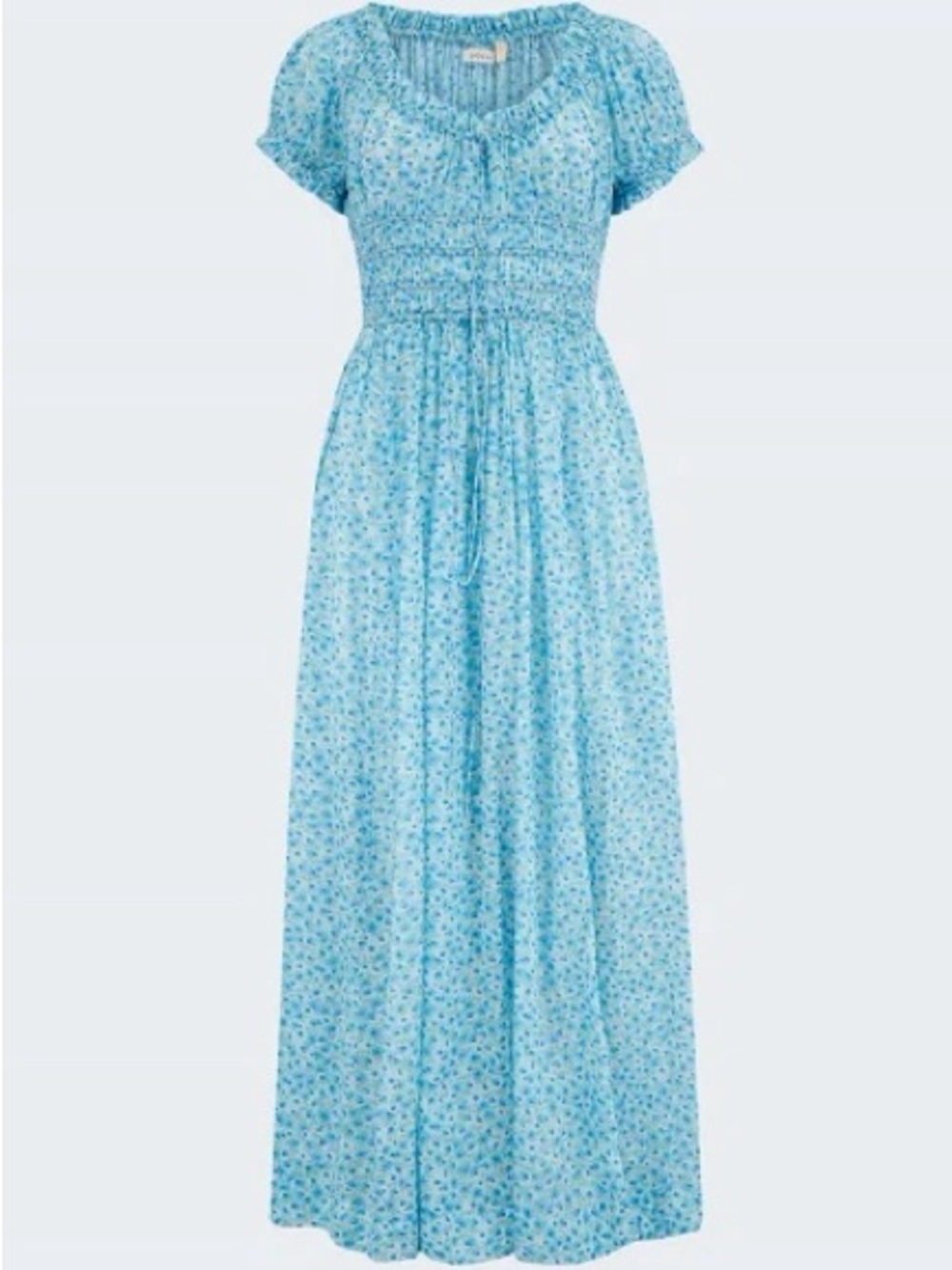 Dôen Ashlynn Dress in Bleu Daisy Fields